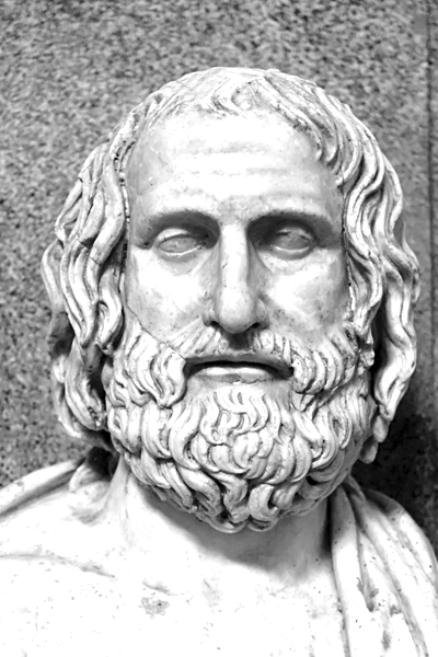 Picture of Euripides. 