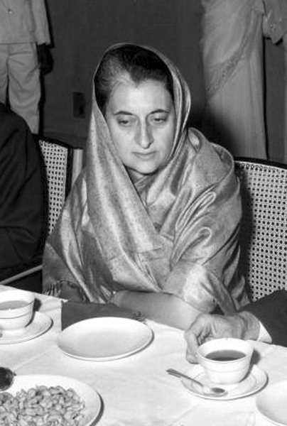 Picture of Indira Gandhi. 
