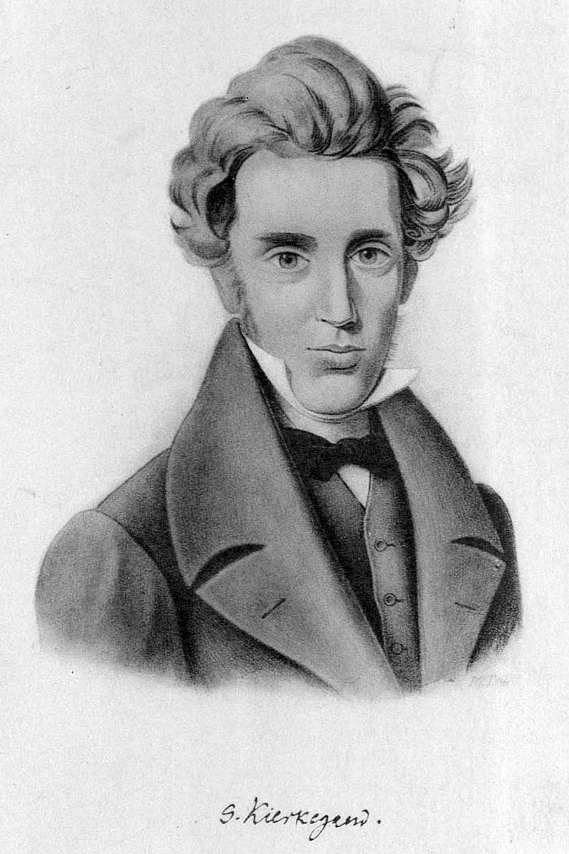 Picture of Søren Kierkegaard. The Royal Library, National Collections Department, Prints and Photographs