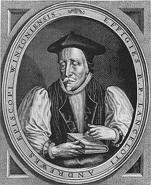 Picture of Lancelot Andrewes. Engraved portrait from the frontispiece to a 17th century volume of sermons