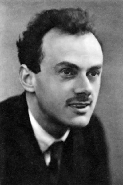 Picture of Paul Dirac. This image is in the public domain in countries and areas where the copyright term for anonymous or pseudonymous works is 70 years from the year of first publication or less, for example in the European Union.