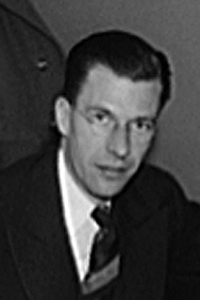 Picture of John Kenneth Galbraith. John Kenneth Galbraith by Royden Dixon for the United States Office of War Information, 1940-1946 (exact date unknown)