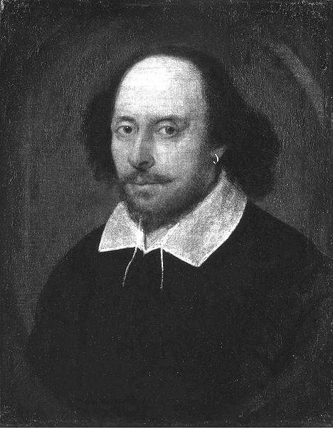 Picture of William Shakespeare. This was long thought to be the only portrait of William Shakespeare that had any claim to have been painted from life, until another possible life portrait, the Cobbe portrait, was revealed in 2009. The portrait is known as the 'Chandos portrait' after a previous owner, James Brydges, 1st Duke of Chandos. It was the first portrait to be acquired by the National Portrait Gallery in 1856. The portrait is oil on canvas, feigned oval, 21 3/4 in. x 17 1/4 in. (552 mm x 438 mm), Given by Francis Egerton, 1st Earl of Ellesmere, 1856, on display in Room 4 at the National Portrait Gallery.
